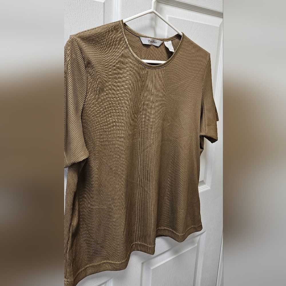 Tanjay Brown Women's Top,NWOT